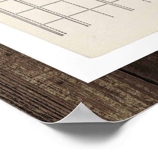 Eerste Inkomstenbelastingformulier 1040 van Amerik Poster (Hoek)