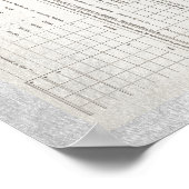 Eerste Inkomstenbelastingformulier 1040 van Amerik Poster (Hoek)