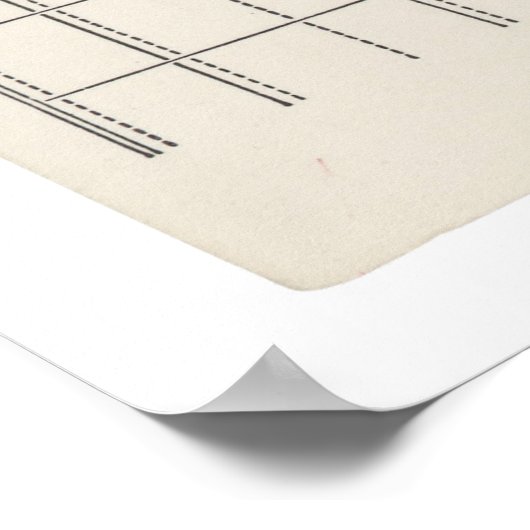 Eerste Inkomstenbelastingformulier 1040 van Amerik Poster (Hoek)