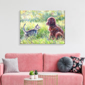 "Eerste inleiding" Canvas Afdruk (Insitu (Woonkamer))