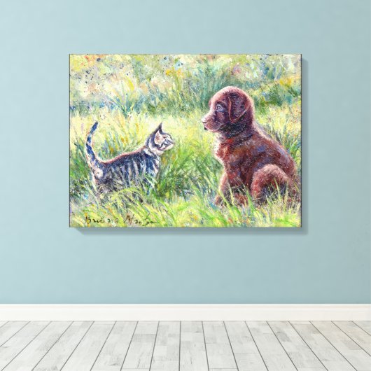 "Eerste inleiding" Canvas Afdruk (Insitu (Houten vloer))