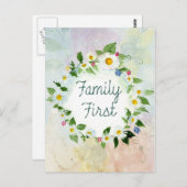 Eerste Inspirerend prijsopgave voor de familie Briefkaart (Voorkant / Achterkant)