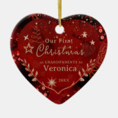 EERSTE JAAR ALS GROOTOUDERS FOTO KERAMISCH ORNAMENT (Voorkant)