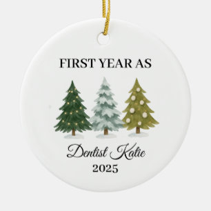 Eerste jaar als tandarts, tandartsornament keramisch ornament
