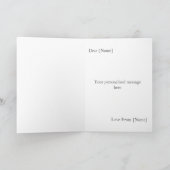 Eerste jaar bruiloft Jubileum fotokaart Kaart (Binnen)