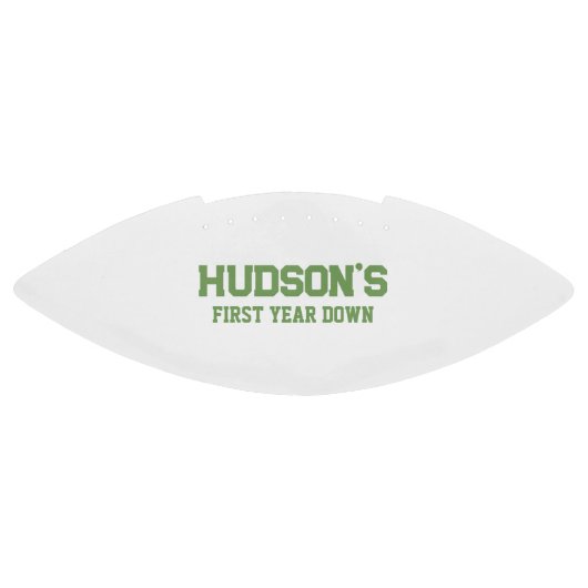 Eerste jaar Down Autograph Football Keepsake (Paneel)