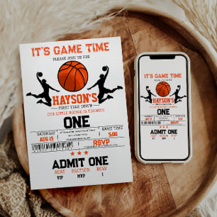 Eerste jaar Down Basketball 1e verjaardag Kaart