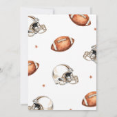 Eerste jaar Down Football | 1e verjaardag nummer 1 Kaart (Achterkant)