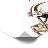 Eerste jaar Down Football 1e verjaardag Welkom Poster (Hoek)