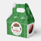 Eerste jaar Down Football 1e verjaardagsfeestje Bedankdoosjes (Voorkant Zijde)