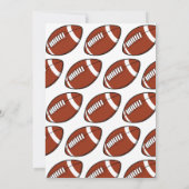 Eerste jaar Down Football 1e verjaardagsfeestje Kaart (Achterkant)