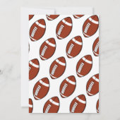 Eerste jaar Down Football 1st Verjaardagsfeest Wav Kaart (Achterkant)