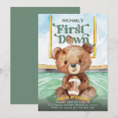 Eerste jaar Down Football Beer 1e Verjaardag Kaart (Voorkant / Achterkant)