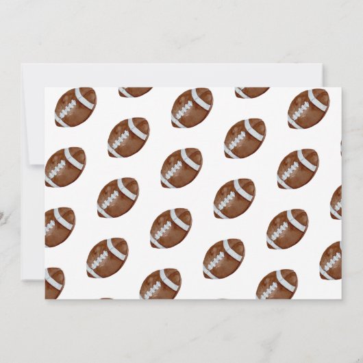 Eerste jaar Down Football foto 1e verjaardagsfeest Kaart (Achterkant)