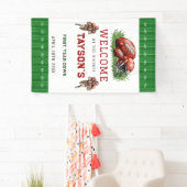 Eerste jaar Down Football foto 1e verjaardagsfeest Spandoek (Insitu)