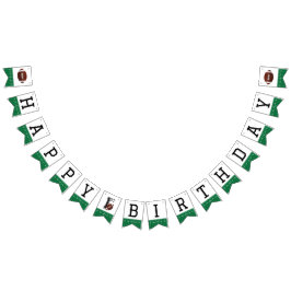 Eerste jaar Down Football Happy Birthday Banner