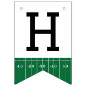 Eerste jaar Down Football Happy Birthday Banner (Tweede vlag)