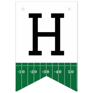 Eerste jaar Down Football Happy Birthday Banner
