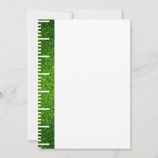 Eerste jaar Down football thema jongens verjaardag Kaart (Achterkant)