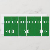 Eerste jaar Down Football Ticket 1e verjaardag Kaart (Achterkant)