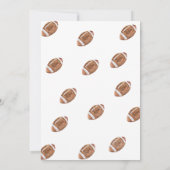 Eerste jaar Down Football, Twin 1e verjaardagsfees Kaart (Achterkant)