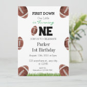 Eerste jaar down Football uitnodiging (Staand voorkant)