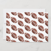 Eerste jaar Down Football Verjaardag Foto uitnodig Kaart (Achterkant)