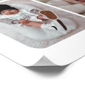 Eerste jaar Down Football Verjaardag Fotocollage Poster (Hoek)