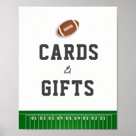 Eerste jaar Down Football verjaardagskaarten en ge Poster