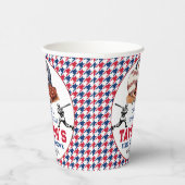 Eerste jaar down honkbal 1e verjaardagsfeest papieren bekers (Rechts)