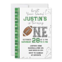 Eerste jaar Down Verjaardag Uitnodiging Eerste jaa
