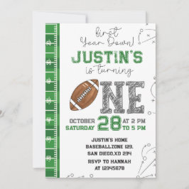 Eerste jaar Down Verjaardag Uitnodiging Eerste jaa