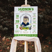 Eerste jaar Football 1e verjaardag Poster