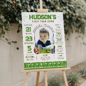 Eerste jaar Football 1e verjaardag Poster