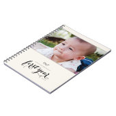 Eerste jaar fotojournaal - zwart notitieboek (Linkerzijde)