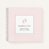 Eerste jaar gepersonaliseerd Baby Baby Memory Book Notitieboek (Voorkant)