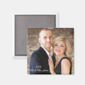 Eerste Jaar Getrouwd Magneet Met Foto (Voorkant / Achterkant)