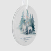 Eerste jaar grootouderbos Deer Ornament (voorkant)
