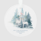 Eerste jaar grootouderbos Deer Ornament (achterkant)