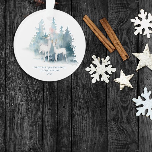 Eerste jaar grootouderbos Deer Ornament