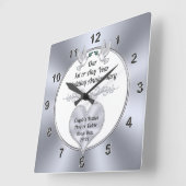 Eerste jaar Jubileum geschenken voor haar, of ELK Vierkante Klok (Hoek)