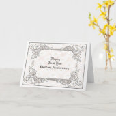 Eerste jaar Jubileum Kaart (Gele Bloem)