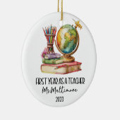 Eerste jaar leraar kerst ornament (Rechts)