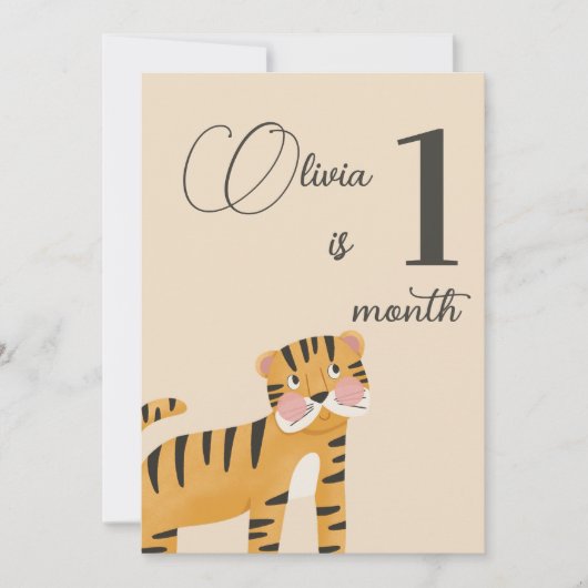 Eerste jaar mijlpaal Kaart "Schattigee Oerwouden" (Voorkant)