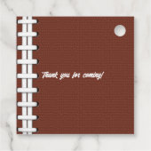 Eerste jaar naar beneden Football 1e verjaardag Bedankjes Labels (Achterkant)