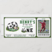 Eerste jaar naar beneden | Football 1e verjaardag Kaart (Voorkant)