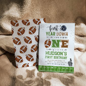 Eerste jaar naar beneden Football 1e verjaardag Kaart