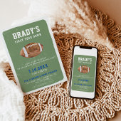 Eerste jaar naar beneden Football | 1e verjaardag Kaart