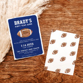 Eerste jaar naar beneden Football | 1e verjaardag Kaart