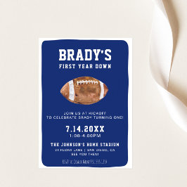 Eerste jaar naar beneden Football | 1e verjaardag Kaart